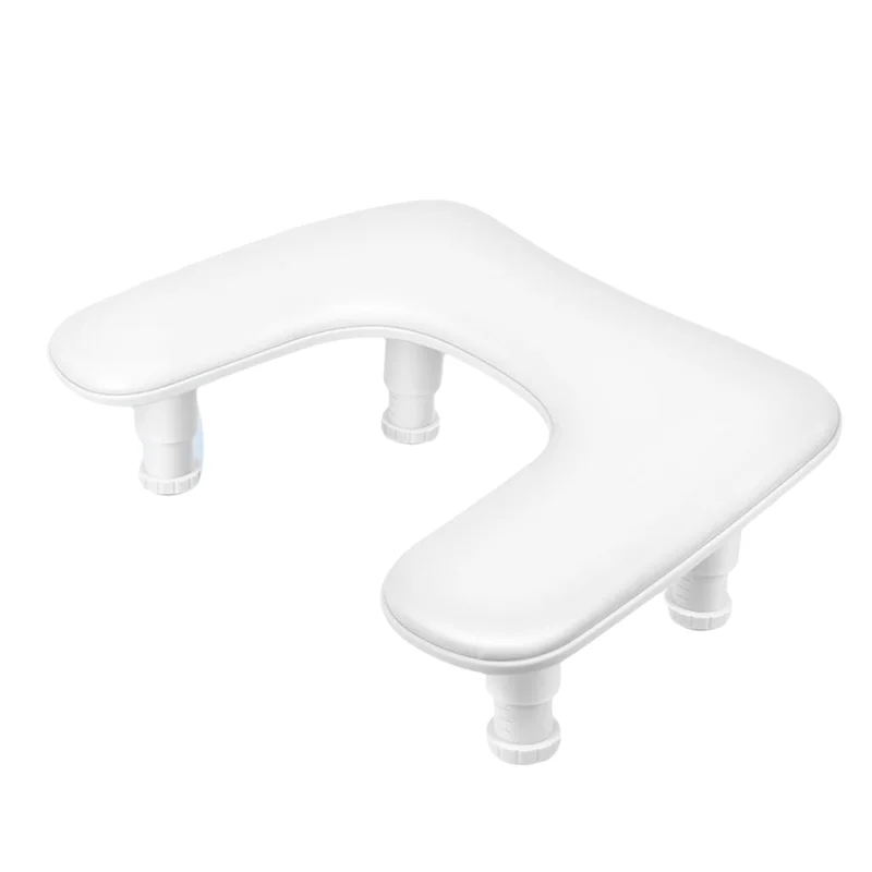 مسند ذراع مانيكير لتقنية الأظافر: مسند ذراع أظافر قابل للتعديل على شكل حرف U - مسند حامل يدوي من جلد البولي يوريثان لعازفي الأظافر