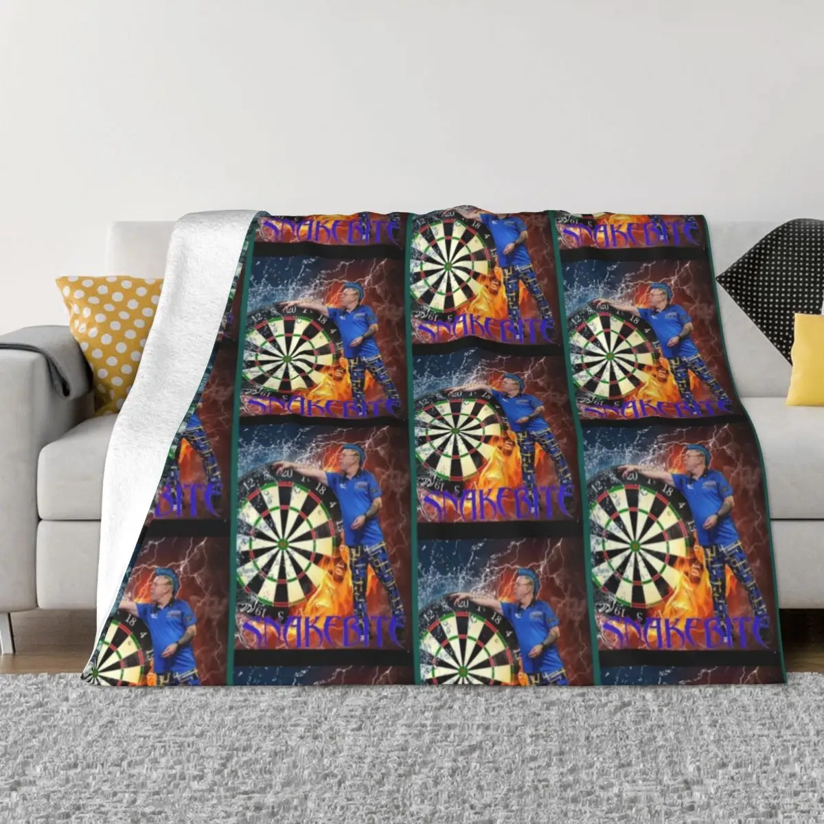 Peter Wright Snakebite Graphic Throw Blanket Designers Polar Blankets