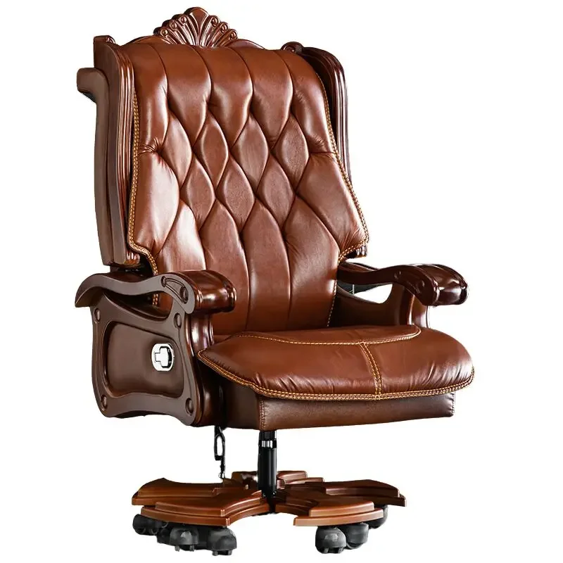 Massage Recliner Office Chair Rolling Meditation Computer Leather Office Chair Bedroom Silla De Escritorio Salon Furniture