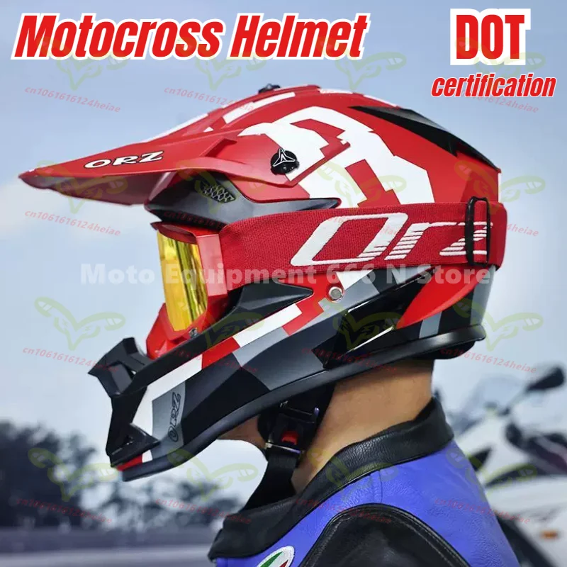 

Профессиональный мотошлем ORZ для мотокросса, внедорожный гоночный шлем, детский шлем для квадроциклов и мотоциклов, шлем для MTB, сертифицированный DOT