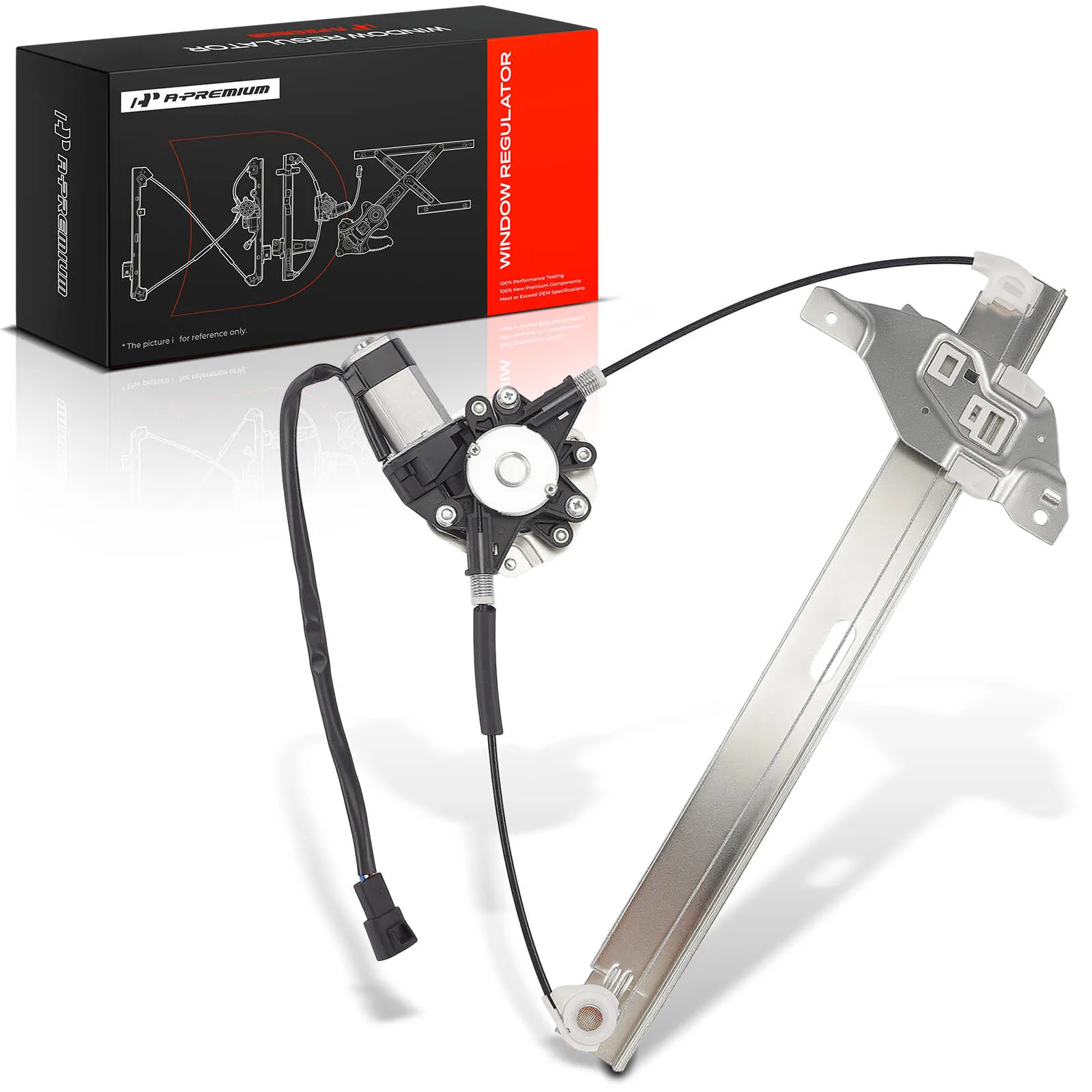 A-Premium Front Passenger Side Window Regulator with Motor for Chevrolet Impala 2006-2013 Impala Limited 2014-2016