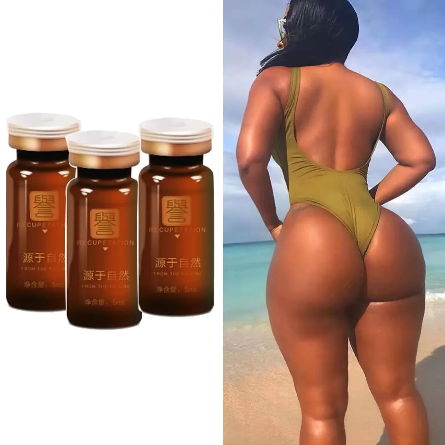 50ml Gesäß verbesserung creme öl größerer Po Lift Glutes Hüften Oberschenkel Permanent Lift Butt Hüften vergrößern Hüften Enlagment Öl