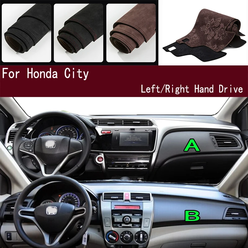 

For Honda City GM Dashmat Dashboard Cover Instrument Panel Sunscreen Pad Ornaments