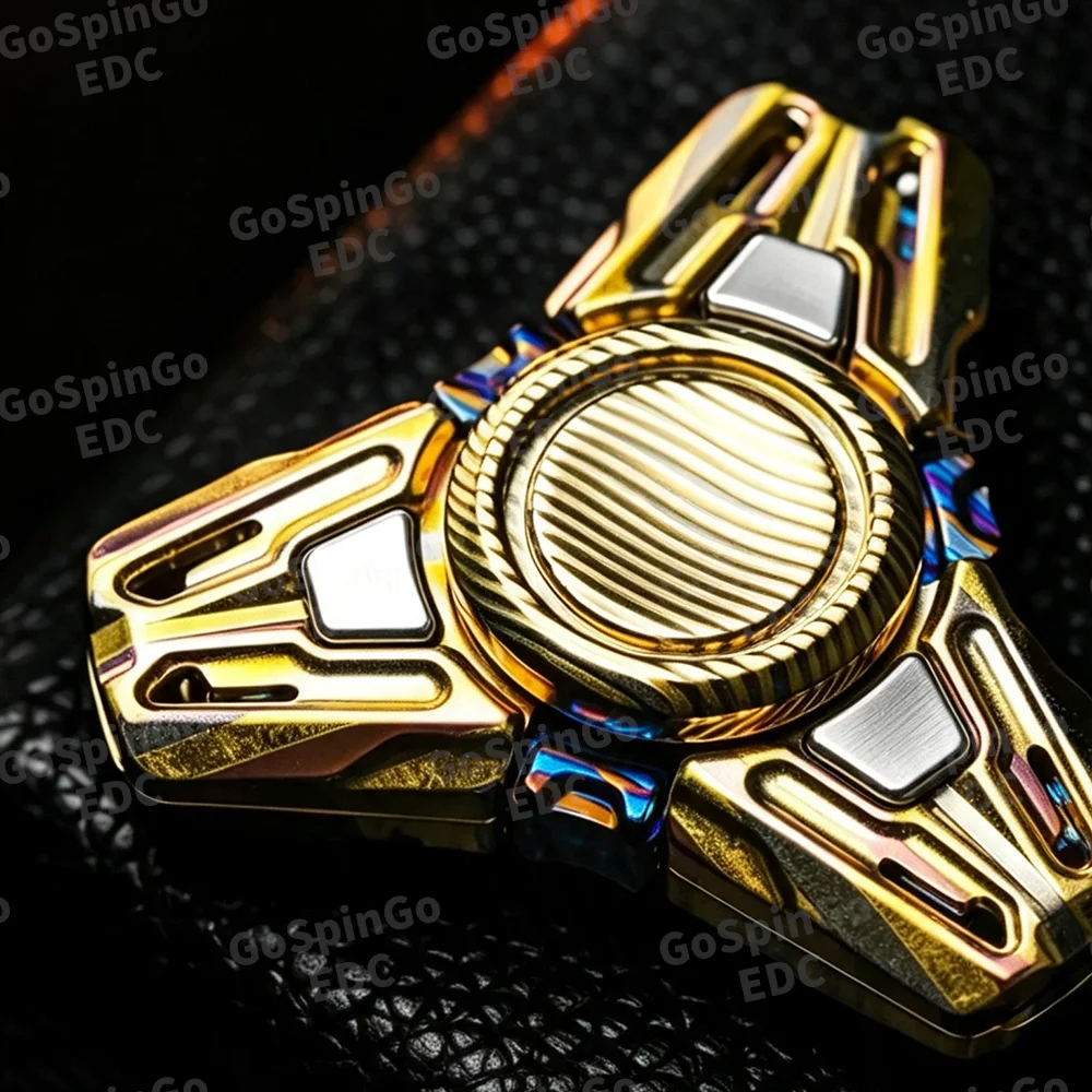 ZEUS PLAN EDC Chronos Mokume/Zircuti Fidget Spinner Guangzhou HARD CORE EDC Fidget Toys For Adults Stress Relief Toy