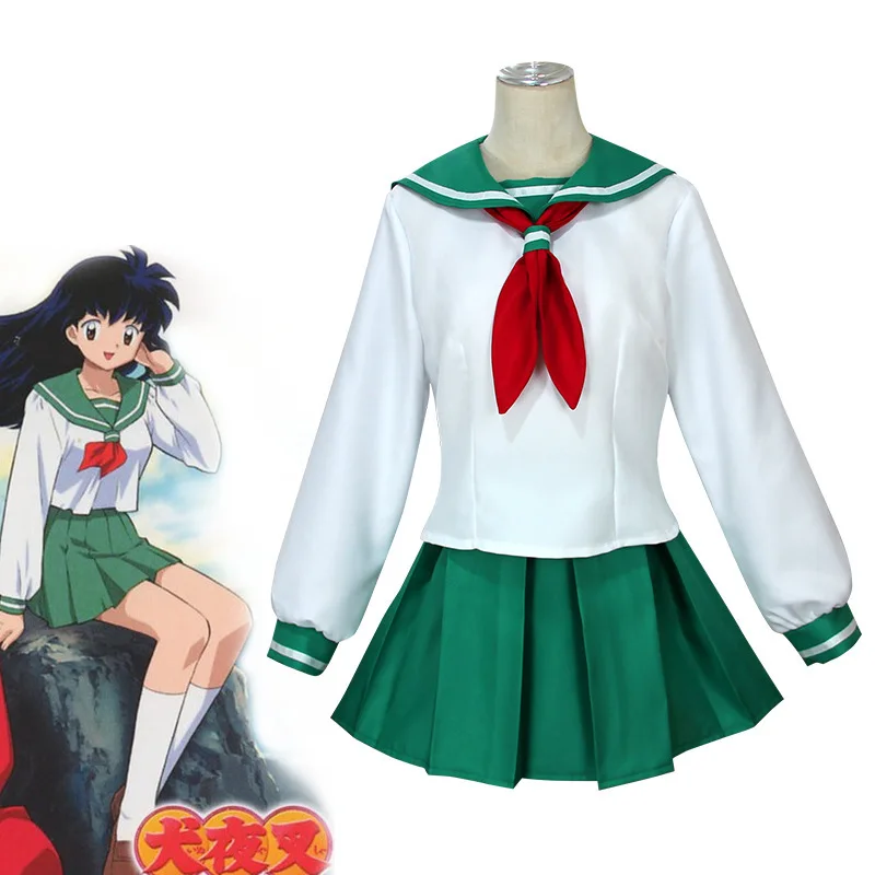 Inuyasha Nippori Gowei Anime Costume Coswear Student Skirt Sailor Dress JK Japanese and Korean School Uniform Cosplay