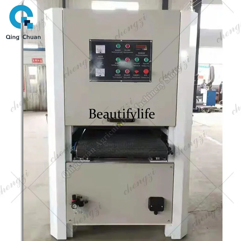 K182Flat Polishing Machine Fully Automatic Metal Plate Sanding Rust Removal Machine Deburring Stainless Steel Wire Drawing Machi