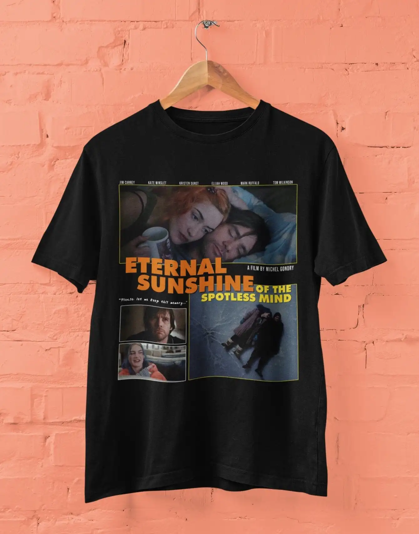 

Eternal Sunshine of the Spotless Mind Movie T shirt Vintage Retro for Lovers Washed Oversized