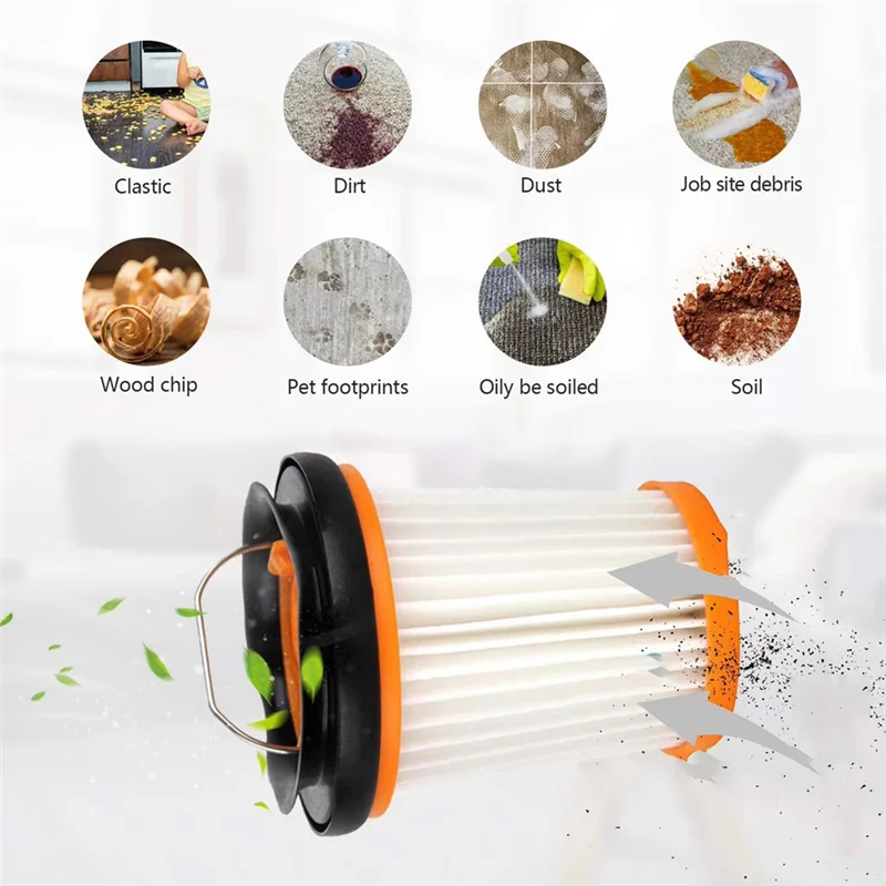 EMECE-For Shark يده فراغ استبدال مرشحات 8-Pack-قماش عالي الكفاءة صالح نماذج W1/WV20 WS620/WV401BL SV780