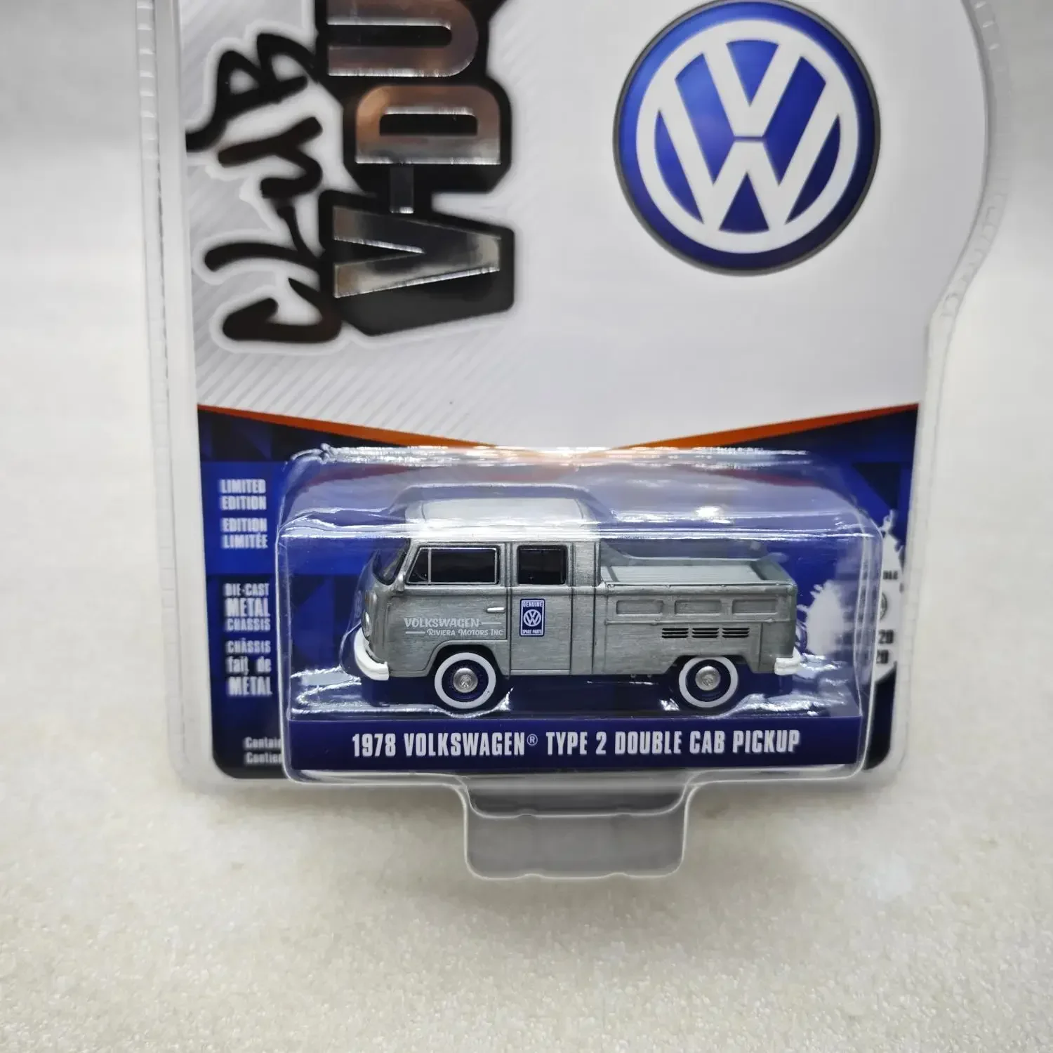 

Greenlight 1:64 1978 Volkswagen Type 2 Dual Cab Pickup статический сплав модель автомобиля коллекция орнамент игрушка