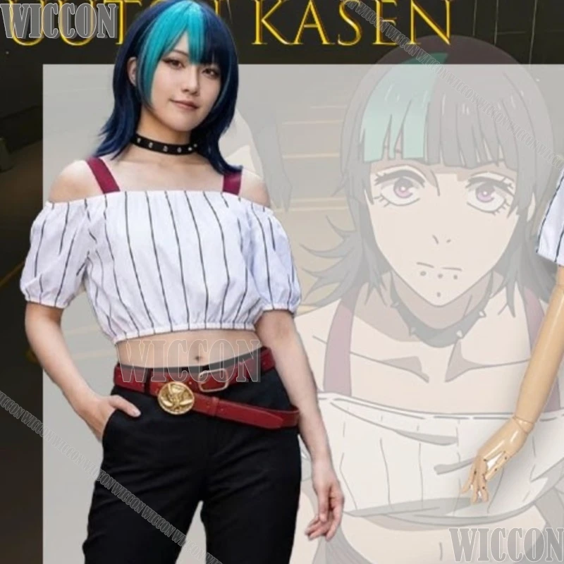 

Hoshi Kirara Roro Juutsu Kaasen Cosplay Short Black Wig Japanese Anime Sexy Woman Cosplay Halloween Christmas Navidad Carnaval