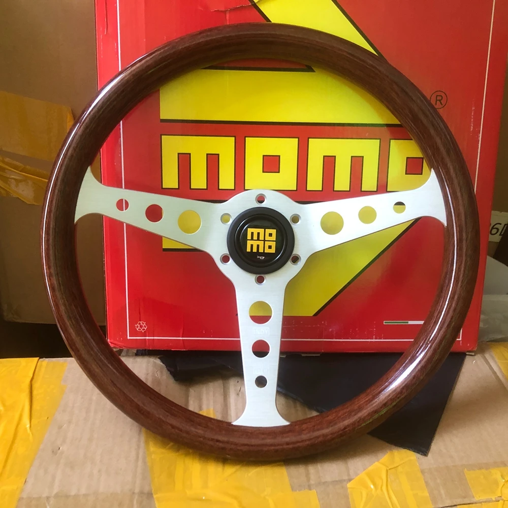 14 بوصة JDM سباق مومو إيندي التراث عجلة القيادة الكلاسيكية رالي الانجراف ABS الخشب مومو عجلة القيادة Volantes لشركة فولكس فاجن BMW تويوتا