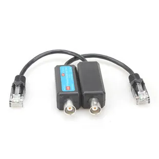Single Channel Passive IP Transmitter Extender over Coax, EoC Passive Converter 220m Distance Support CCTV IP Camera DVR/NVR