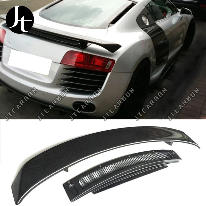 

2007-2015 R8 car body kit Carbon Fiber Rear Trunk Wing Spoiler for Audi R8 GT V8 V10 Car Modified Tail Lip