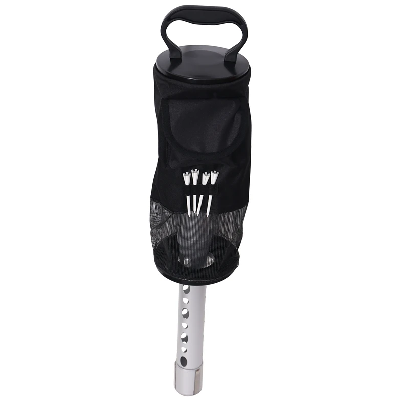 

Shags Bag For Golf Balls,Golf Ball Retriever With Detachable Aluminum Alloy Tube, Golf Shags Bags With Pocket&Tee Holder