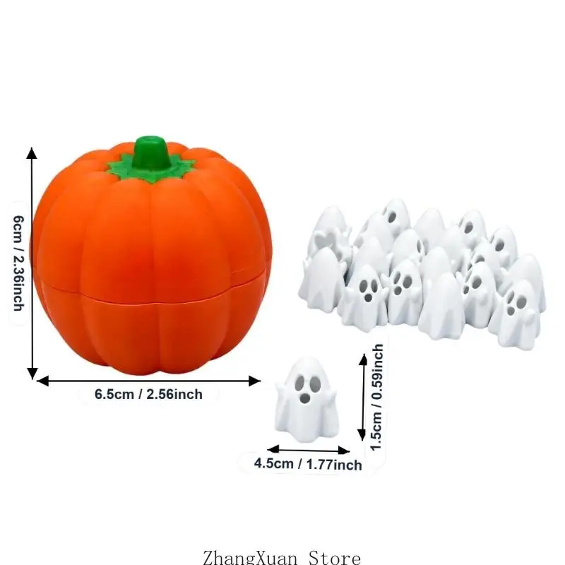 Halloween-Geistfiguren und geriffelter Behälter Set für saisonale Partys, 3 x – Detail 6