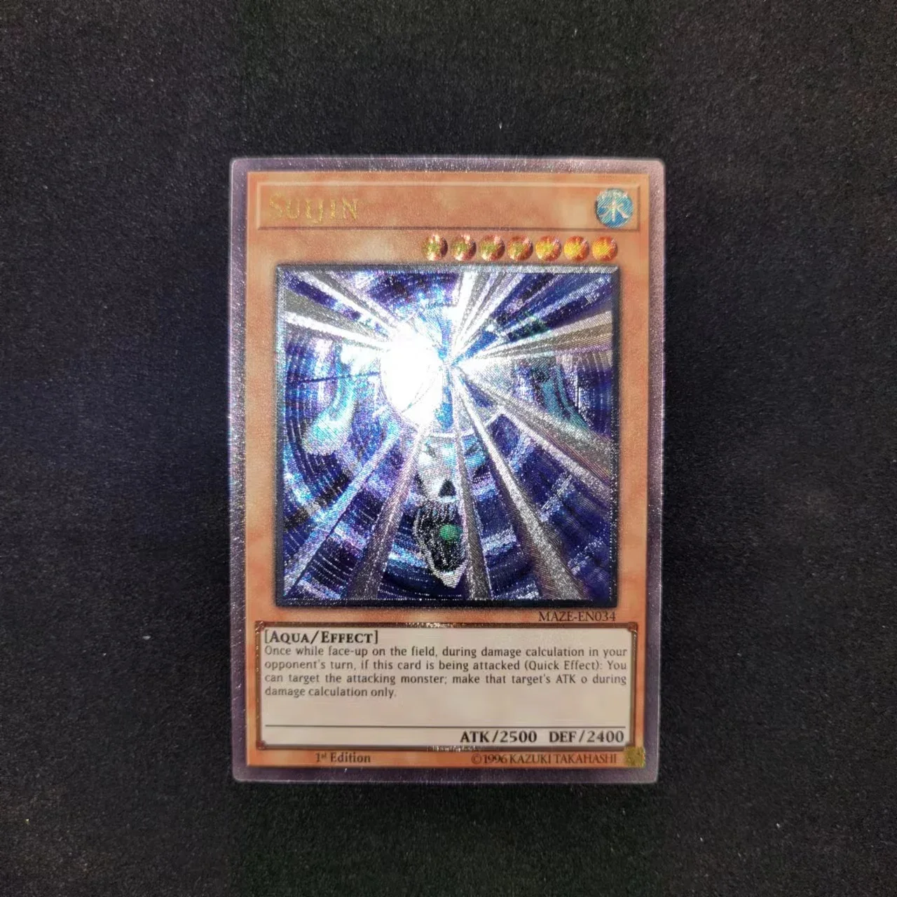 

Yu-Gi-Oh UR Maze-EN034/ Suijin Effect Monster Children's Gift Collection Card Toy (No-Original)