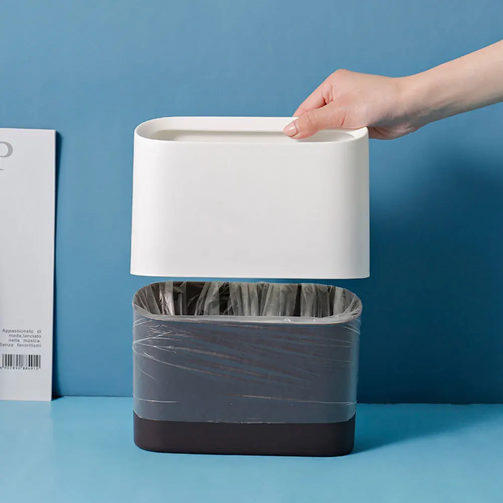 

Mini Trash Can Desktop Wastebasket Small Bin for Home Office Living Room Bedroom Compact Sleek Design Mini Bin
