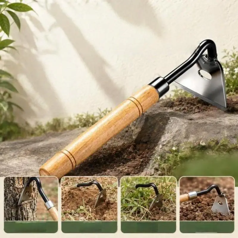 1Pcs Weeding Tool Manganese Steel Tree Bark Scraping Small Hoe Sharp Multifunctional Household Express Small Hoe