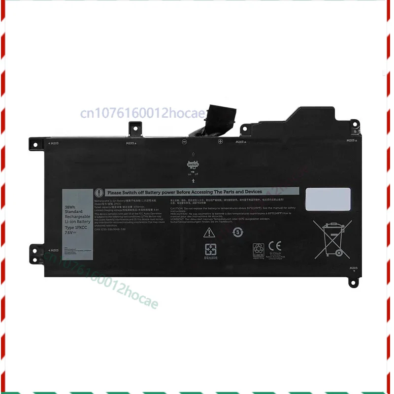 

Laptop Battery For DELL 1FKCC 4JFDV D9J00 NK35K T5H6P Latitude 7200 7210 2-in-1
