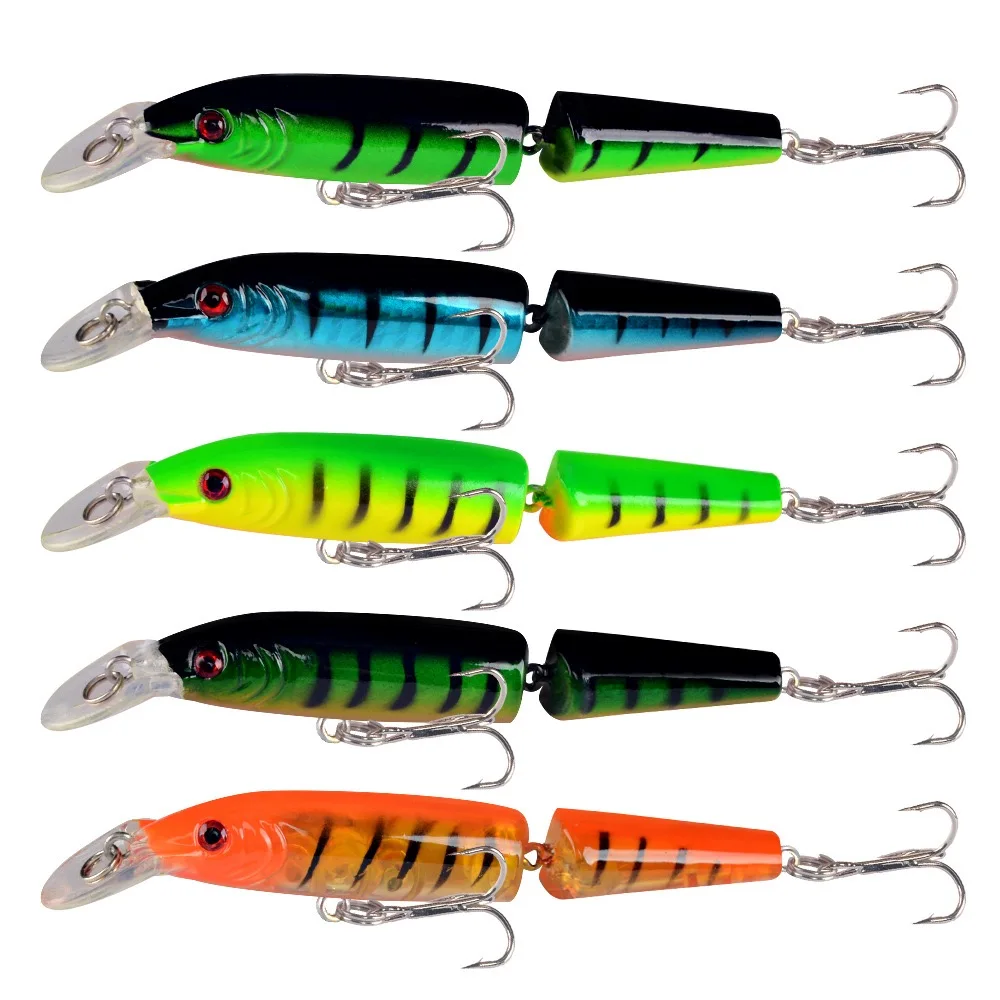 

5pcs Easy Catch SwimMax with BKK Hooks Magic Noisy Wiggling and Vibrating Actions Lifelike Fishing Lures for Bass T