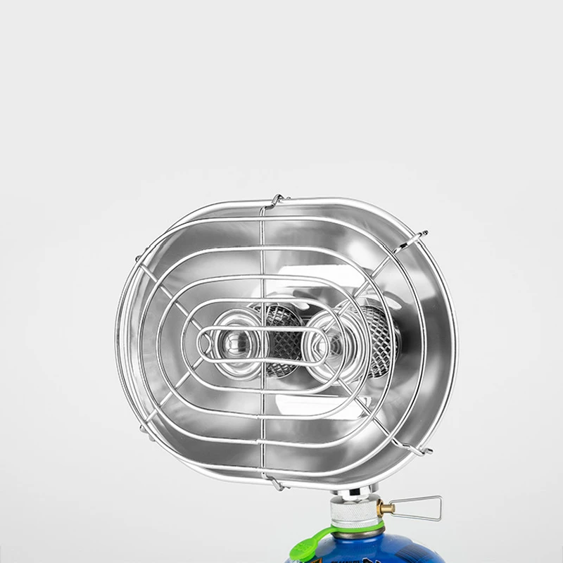 BRS-H22 مزدوج رئيس في الهواء الطلق فرن المعالجة الحرارية في الهواء الطلق التخييم التدفئة قطعة أثرية المحمولة الغاز الشمس الصغيرة 1050 واط قوة الاحتراق