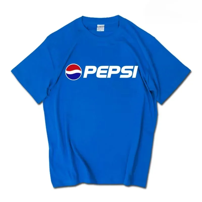 Klassisches Coca-Cola-Logo-Print-T-Shirt für Herren und Damen, lässig, locker, aus Baumwolle, kurzärmelig, Retro-Streetwear, Unisex-Oberteile – Detail 10