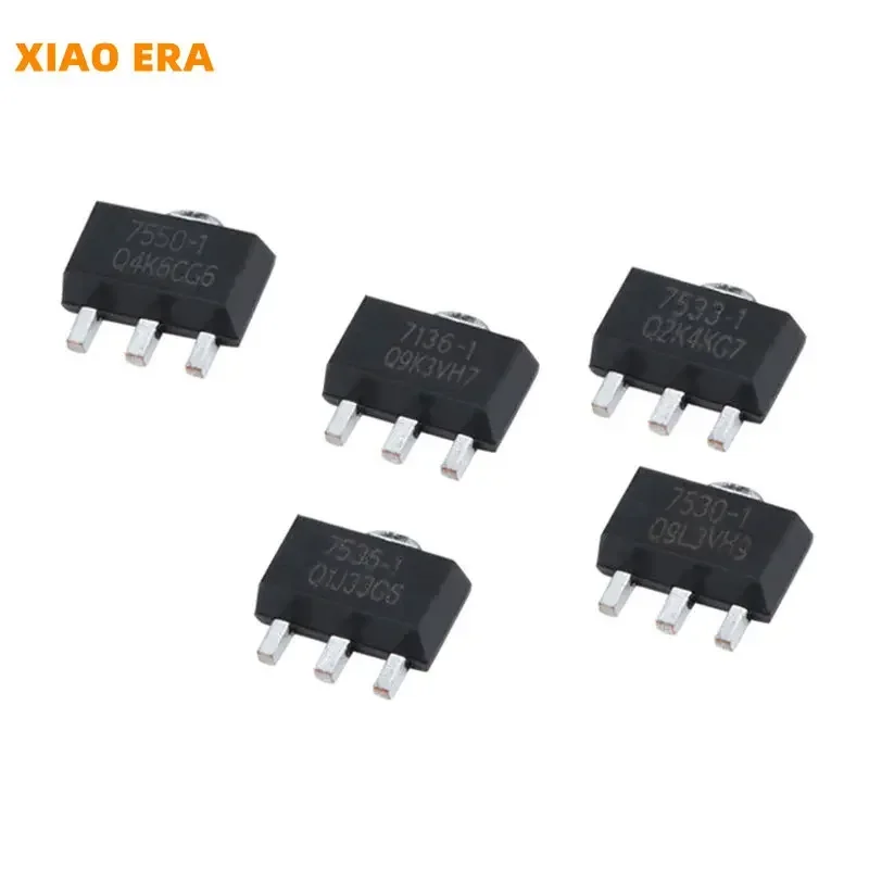 10Pcs SOT-89 HT1015-1 HT7130-1 HT7133 HT7136-1 HT7150-1 HT7325-A HT7330 HT7333-1 HT7333-A Three Terminal Voltage Regulator Chip