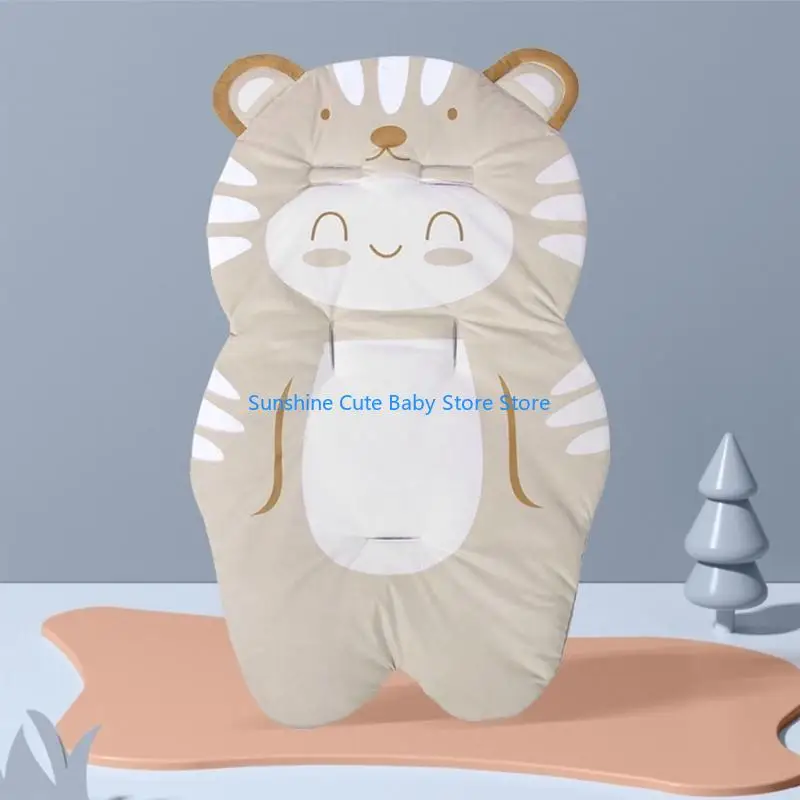 

C5AF Breathable Baby Stroller Liner Universal Infant Cart Cushion Pad Cartoon Girl Appearance Pushchair Pad Shockproof
