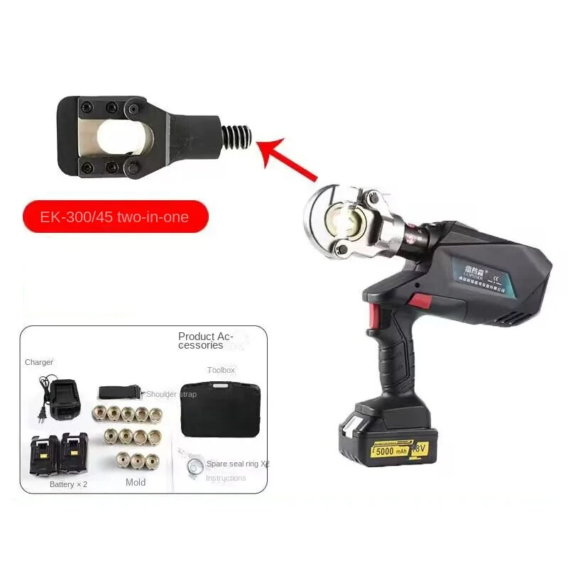 818003 Rechargeable Electric Pliers 2-in-1 Shear & Crimping Tool Ez-300/Ez-400 Factory Direct Sale Compact Power Pr