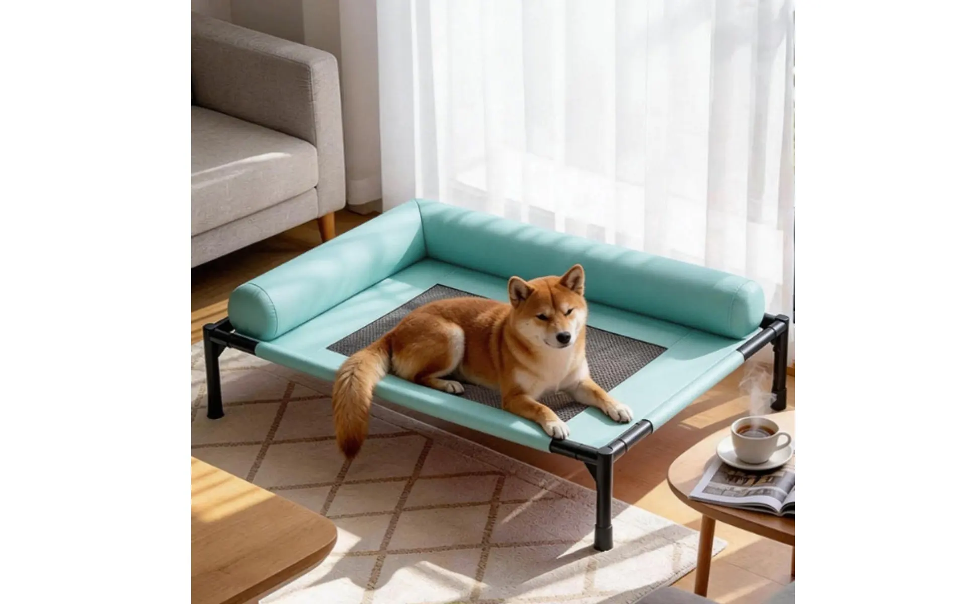 Dog Sofa Bed Breathable Pet Sofa Bed Dog Cot Removable Washable Easy to Assemble Dog Sofa Bed Breathable Pet Sofa Bed Dog Cot Removable Washable Easy to Assemble