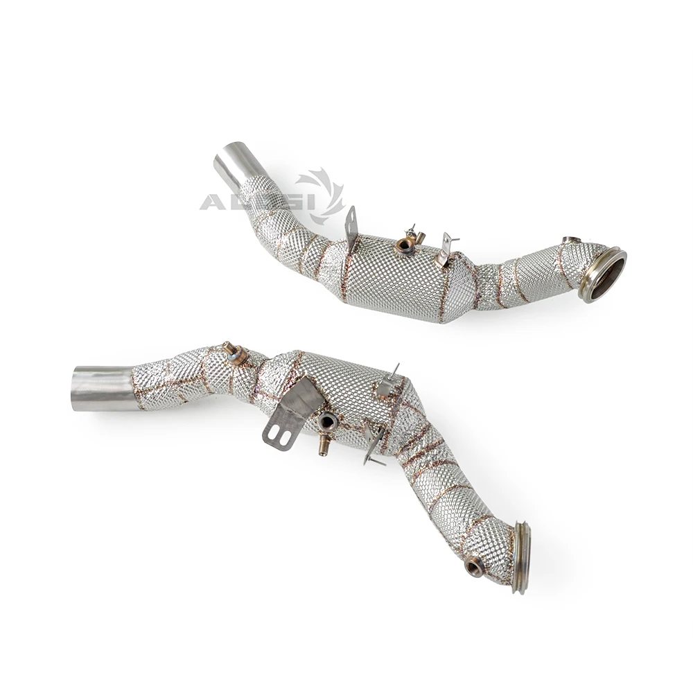 

MIX factory exhaust For Maserati Ghibli 3.0T 2020-2023 Performance stainless Racing Exhaust Downpipe with heat shield