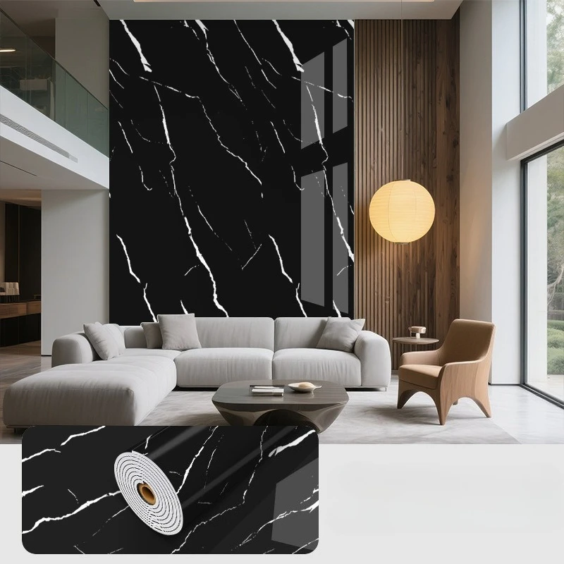 3D imitatie marmeren behang zelfklevend materiaal waterdicht dik marmeren tegelmuursticker slaapkamer keuken badkamer decor