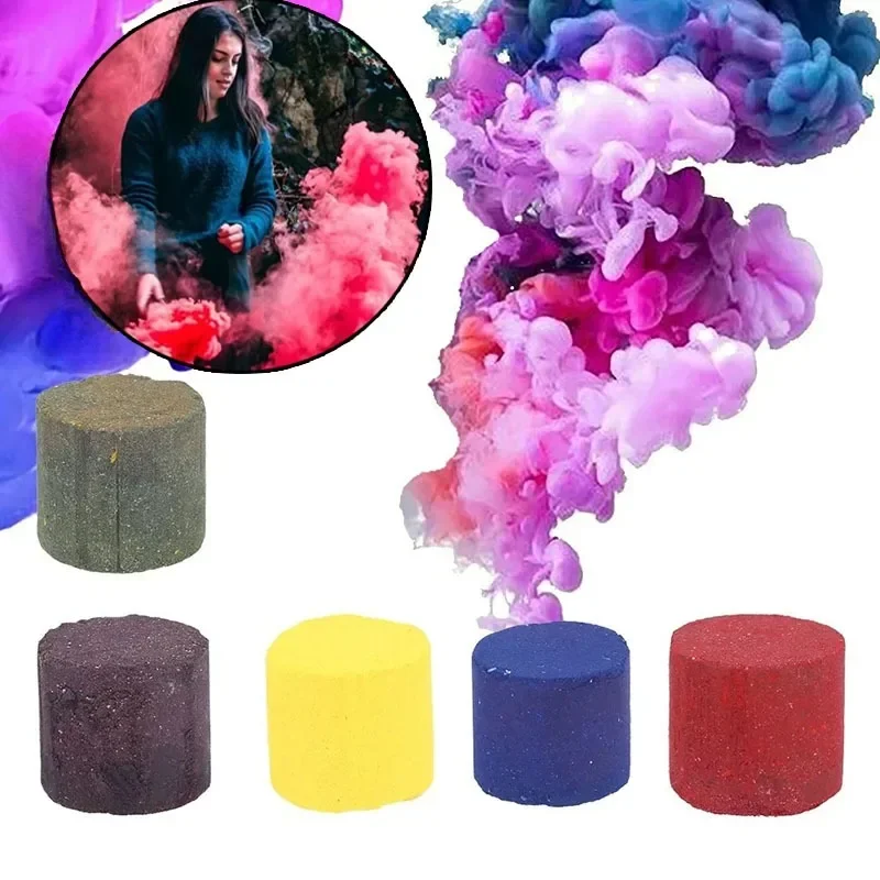 Renkli Duman Sihirli Duman Bombaları Sahne Stüdyosu Düğün Sis Hapları Sahne Atmosfer Etkisi Parti Dekor Fotoğraf Yardımı Duman Kek
