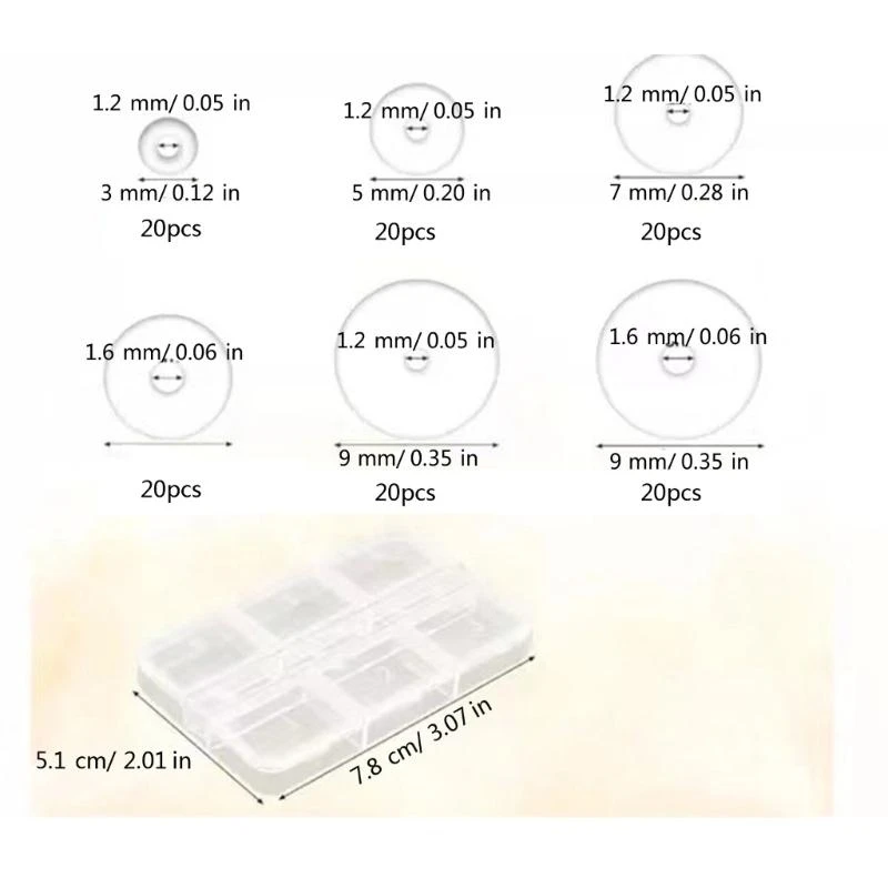 ثقب المجوهرات المضادة للانتشار قرص السيليكون الطائر الصغير المضغوط من السيليكون قرص العين حشية مسمار الأذن الفعالة