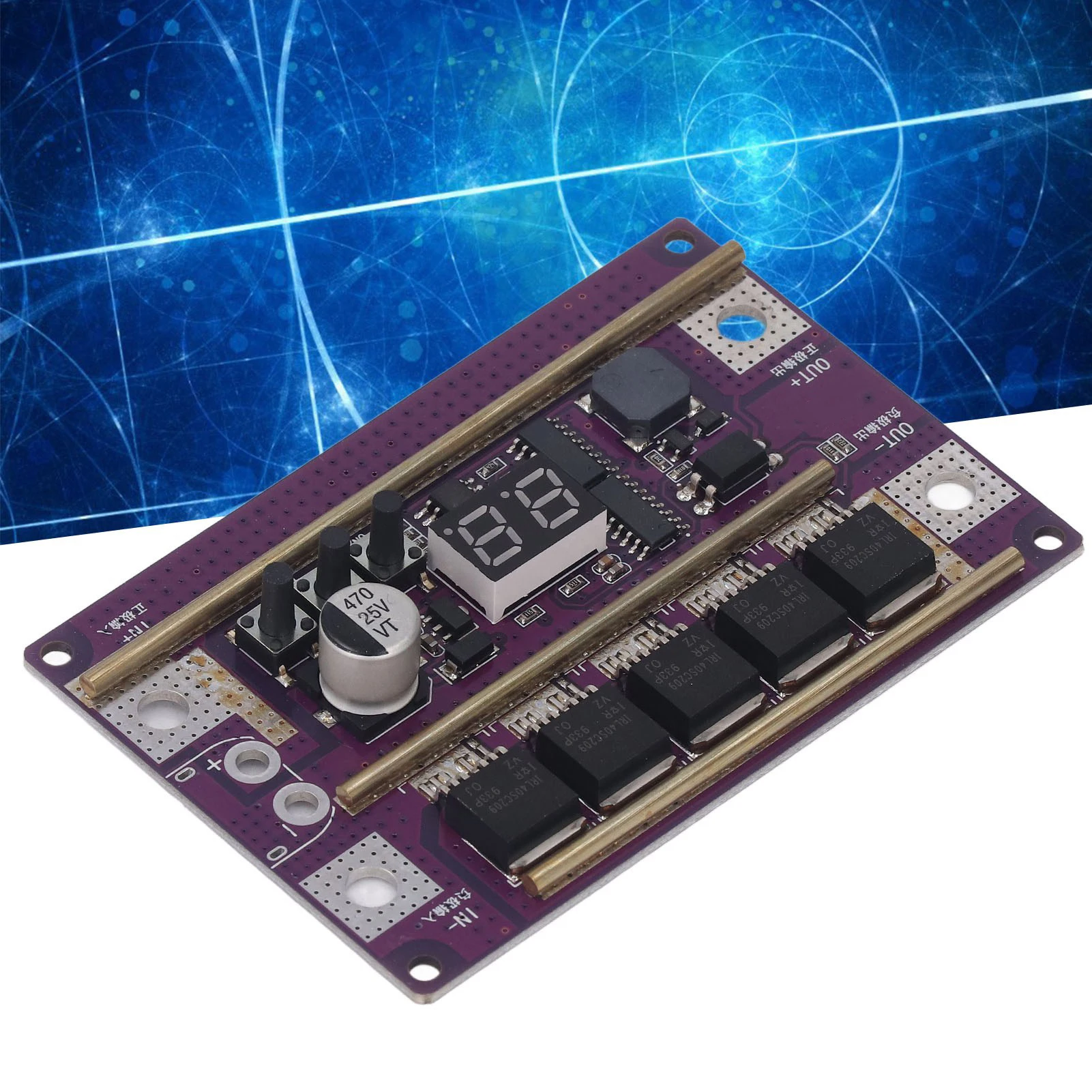 Spot Welder Board 99 Gears Adjustable Accurate High Power Output DIY Spot Welding Circuit Board Large Current 12V for Battery