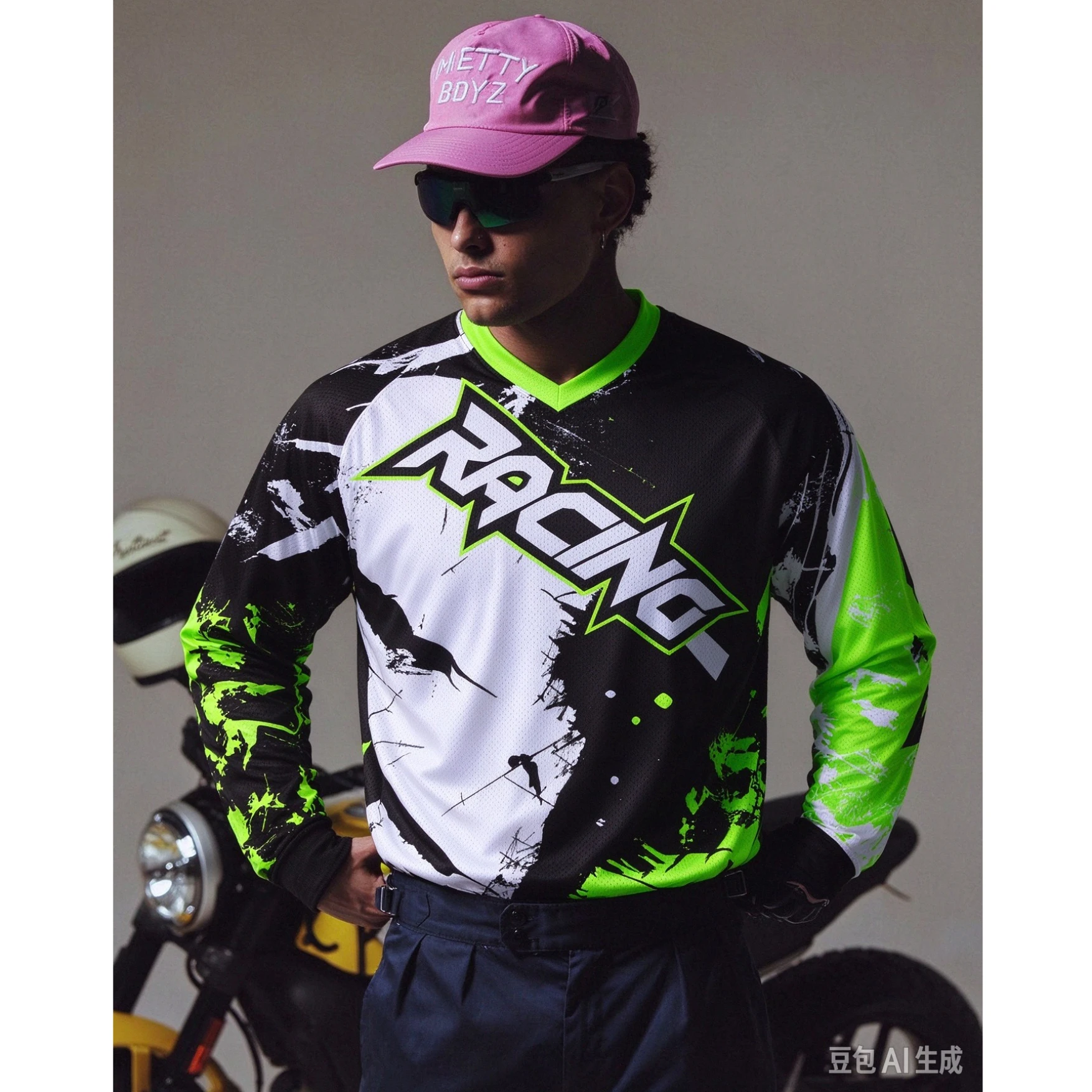 Pro Long Sleeve Motocross Shirt Mountain Bike Downhill Jersey Cross Country Bike Racing Shirt Quick Dry Mountain Bike T-Shirt