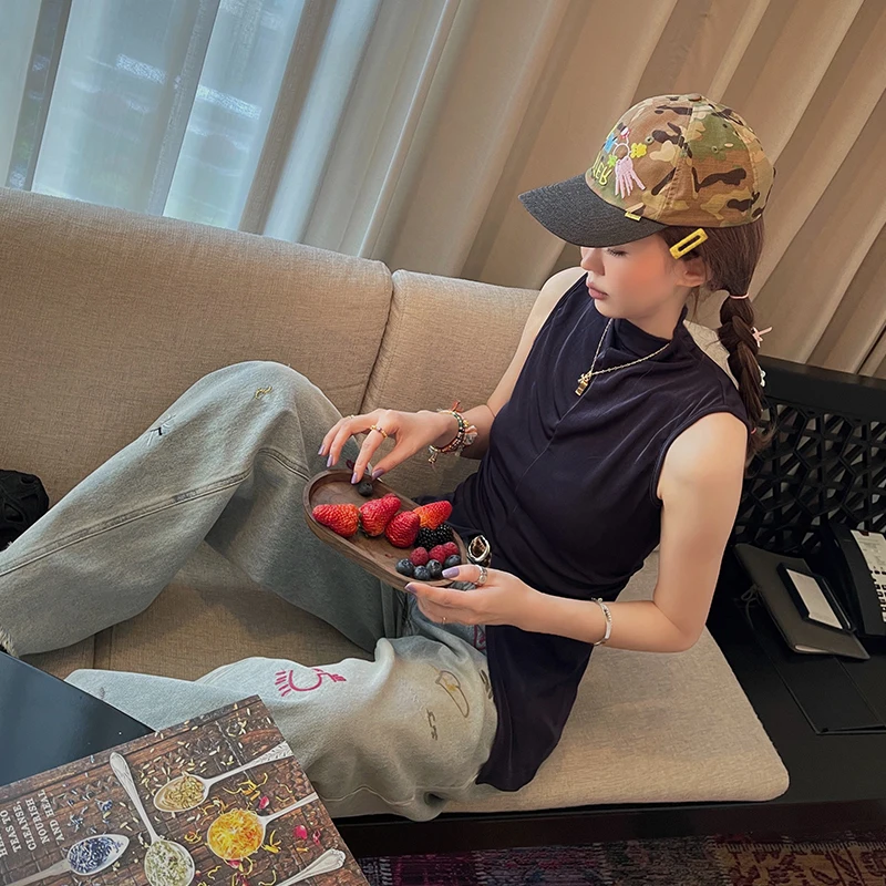 

Женский топ VIMAS Ice Sensation из ацетата: модный, дышащий, приятный к телу, с индивидуальным дизайном, весна-лето