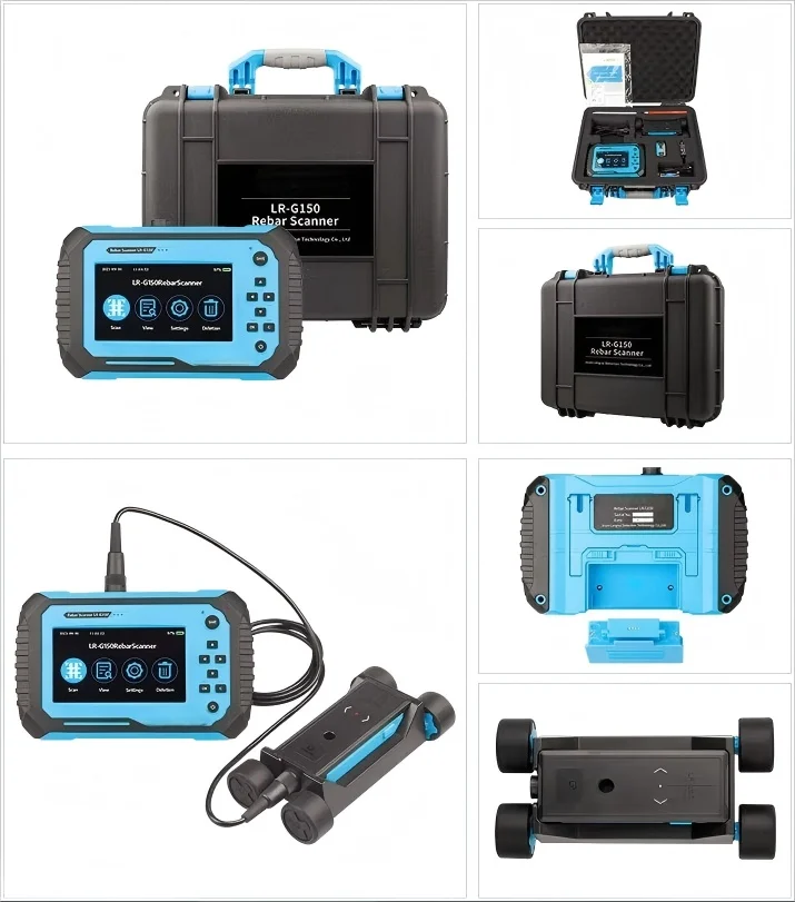 LR-G150 ماسح حديد التسليح من النوع المنفصل عالي الدقة لتحديد موقع حديد التسليح الخرساني للاختبار