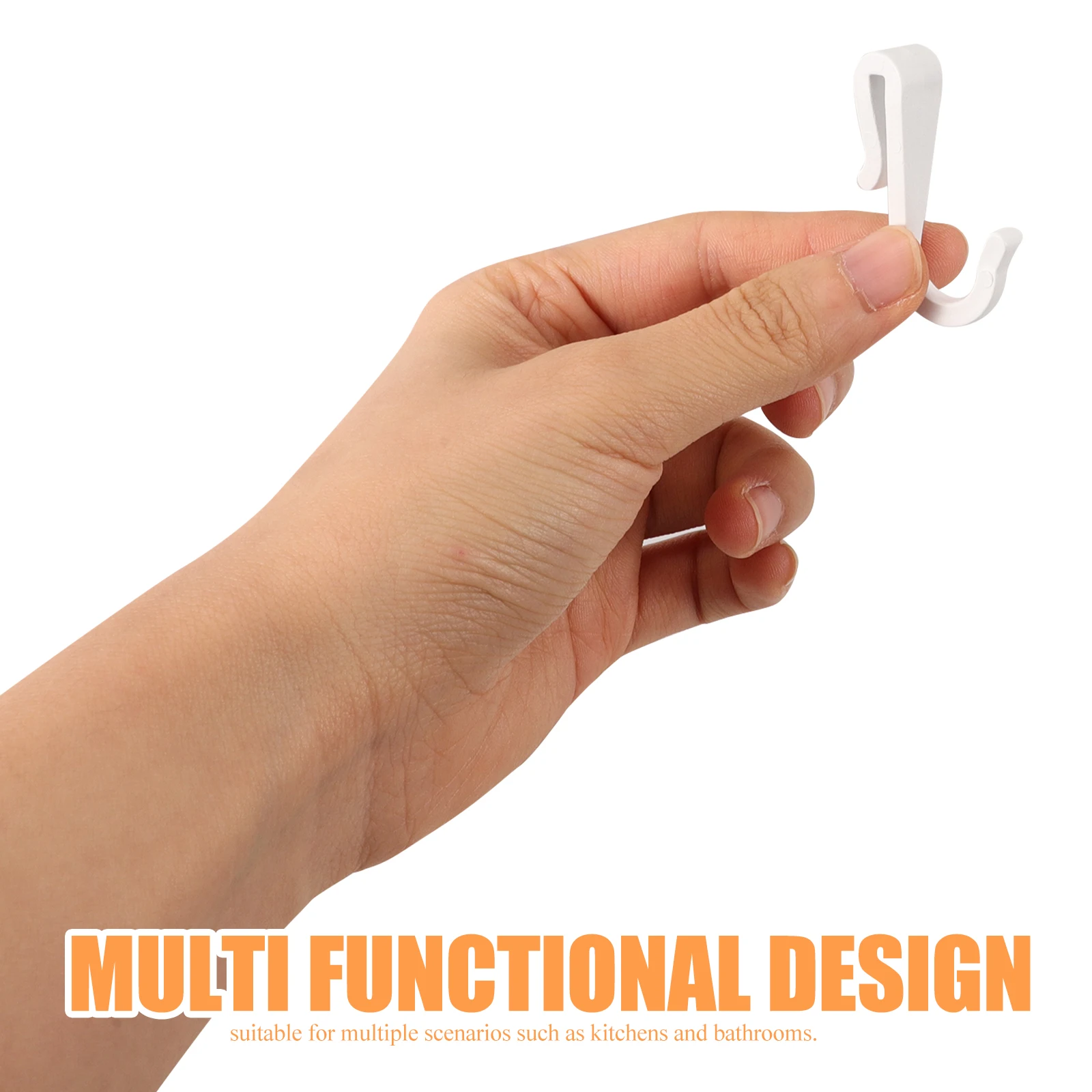 6 قطعة المطبخ البلاستيك S السنانير فائدة السنانير رف معلق لأواني المناشف خزانة منظمة المطبخ هوك فائدة هوك