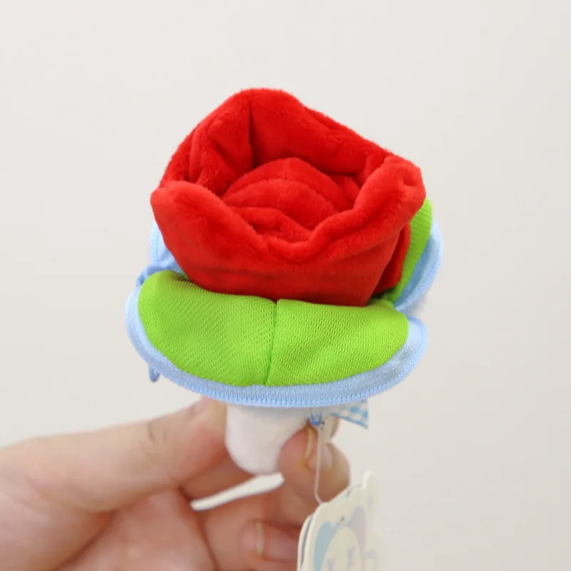 new funny A lollipop transforms into a rose Exquisite craftsmanship Cute Plush Pendant Doll Valentine's Day Surprise Gift