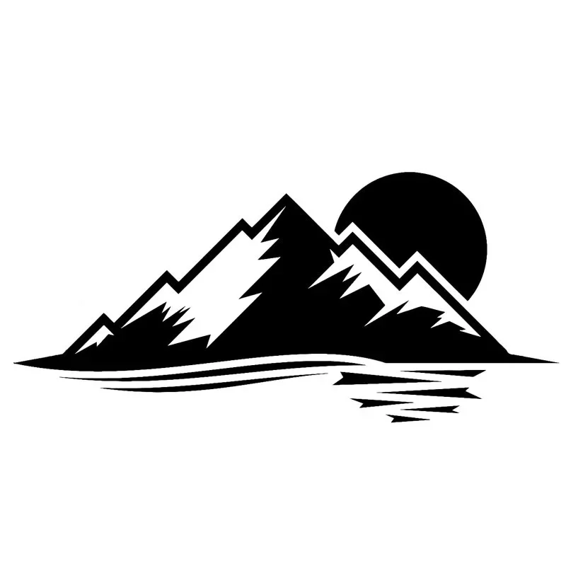 

Car Stickers Beautiful Sunshine Mountain Shadow Is A Beautiful Car Decoration Stickers Suitable for Various Models, 20cm * 9cm