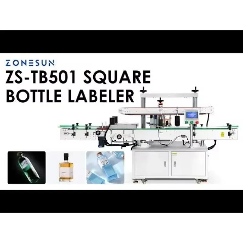 ZONESUN ZS-TB501 آلة وضع العلامات على الزوايا المربعة ذات الزوايا المربعة للعطور والعصير والويسكي #1