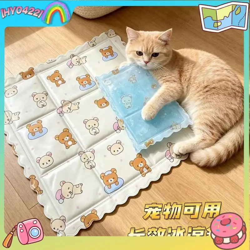 Rilakkuma Kühlgel-Sitzkissen, Sommer-Kühlkissen, wasserdicht, Wärmeableitung, für Auto, Büro, Schlafsaal, Stuhl, Gesäßmatte