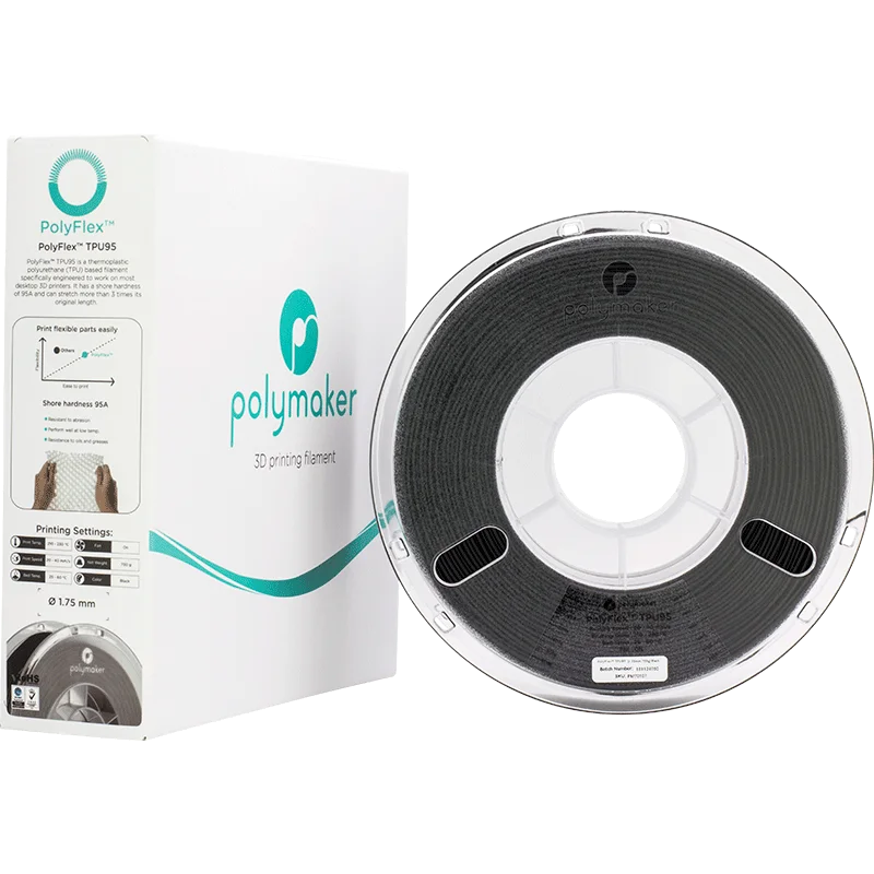 Polymaker TPU 95A-Imprimante 3D, 1.75mm, 750g, flexible