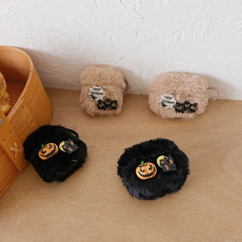 

Personalized Halloween Pumpkin Phone Case for Appleairpods3/4Solid Color PlushPRO/PRO3Cartoon