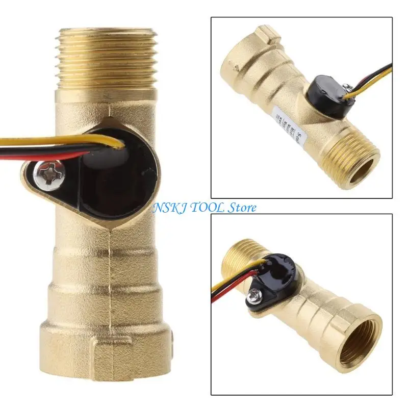 

L8RC DN15 Water Brass 1.75MPa Hall Flowmeter DC5~18V