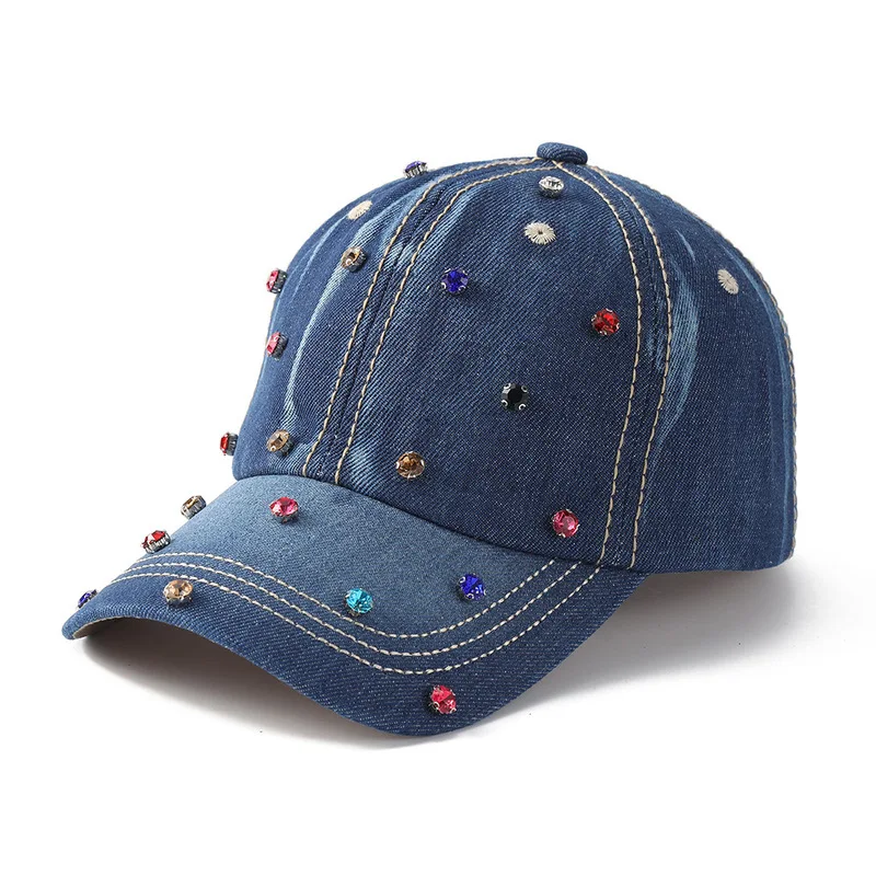 Vintage distressed wide-brim baseball cap, new spring/summer model, suitable for large head sizes, makes the face appear smaller