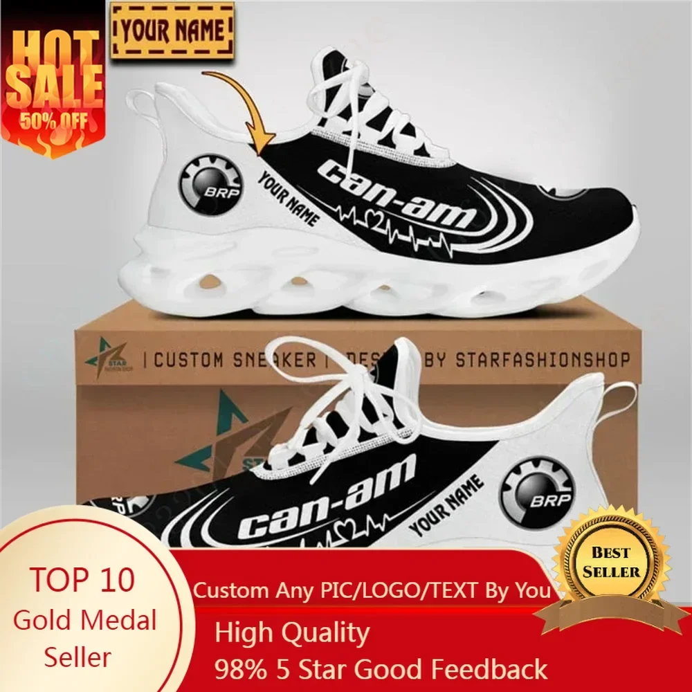 Can-am Men Women Sneakers Big Size Unisex Tennis Casual Walking Shoes Lightweight Comfortable Sneakers Sports Custom Made Shoes