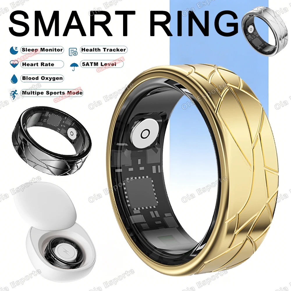 New Smart Ring Gesture control Heart Rate Sleep Monitoring Smartring IP68 & 5ATM Waterproof Multi-sport Smartring Man Women Ht30