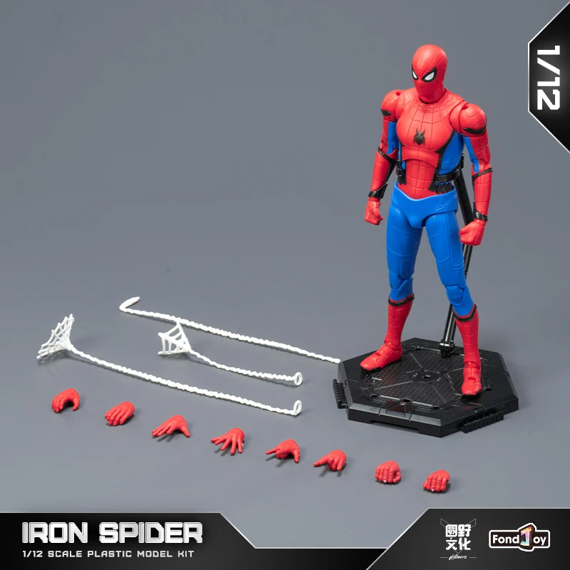 Figura de acción genuina de Fondjoy Venom, colección de figuras de Anime a escala 1/12, modelo de estatua, Kit de modelo de plástico para entusiastas de los juguetes
